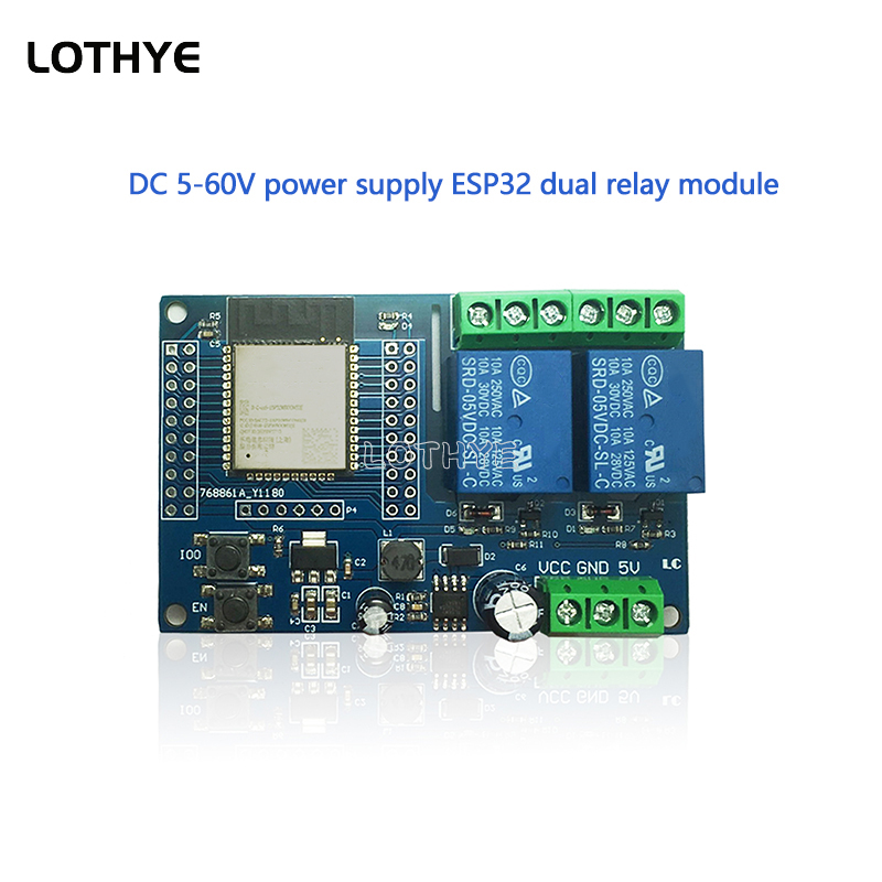 Espressif Esp32 - Moduł przekaźnika ESP32 z podwójnym kanałem