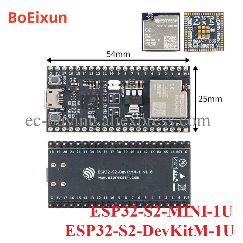 Esp32 S2 - Płytka rozwojowa ESP32-S2-DevKitM-1U ESP32 ESP32-S2 ESP32-S2-MINI-1