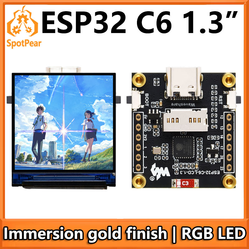 Espressif Esp32 - Płytka rozwojowa ESP32-C6 z wyświetlaczem LCD