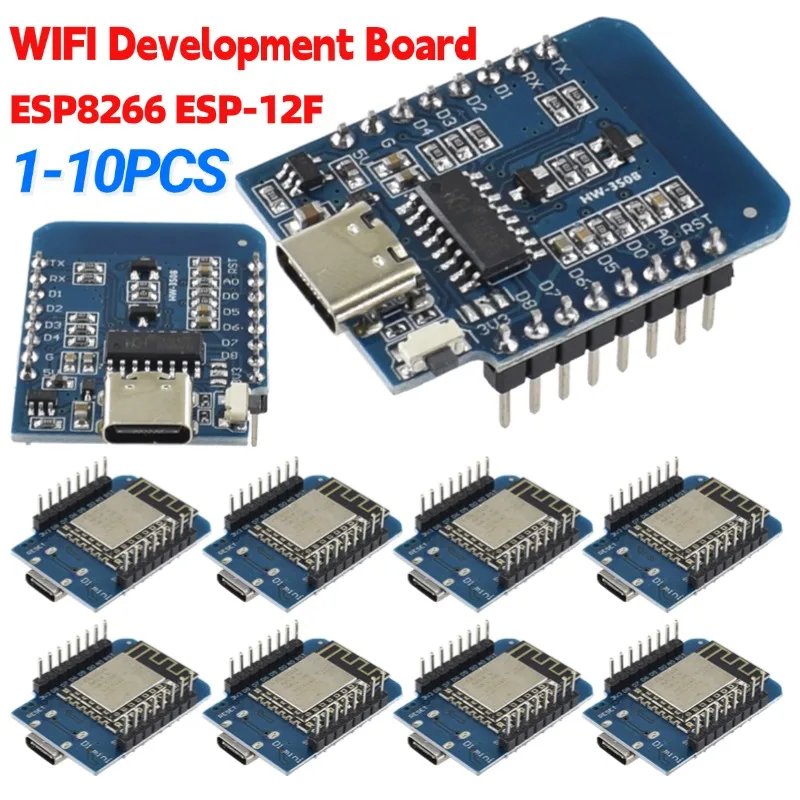 Esp8266 - 1-10 SZT. ESP8266 ESP-12F D1 Mini