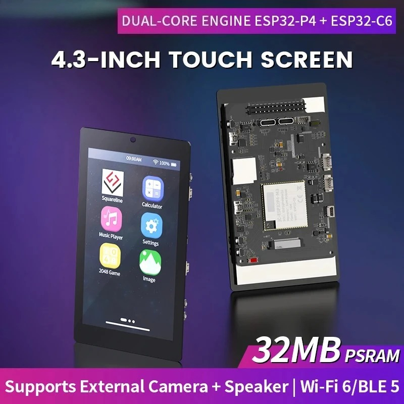 Esp32 C6 - 4,3-calowy ekran dotykowy IPS o rozdzielczości