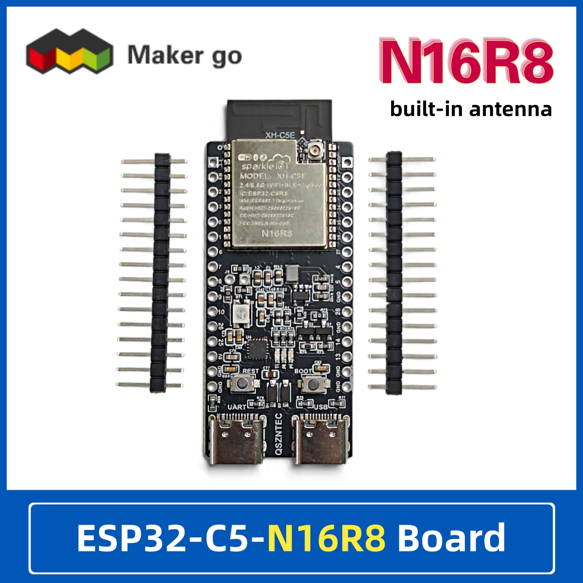 Esp32 Uart Module - Płytka rozwojowa ESP32-C5-N16R8 z dwuzakresowym Wi-Fi
