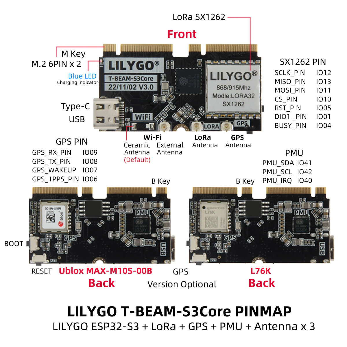 LILYGO T-BEAM-CORE V3.0 L76K U – Esp32 Development Board recenzja i cena