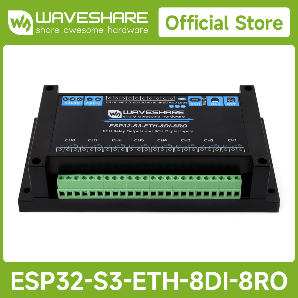 Waveshare przemysłowy 8-kanało – Esp32 S3 recenzja i cena