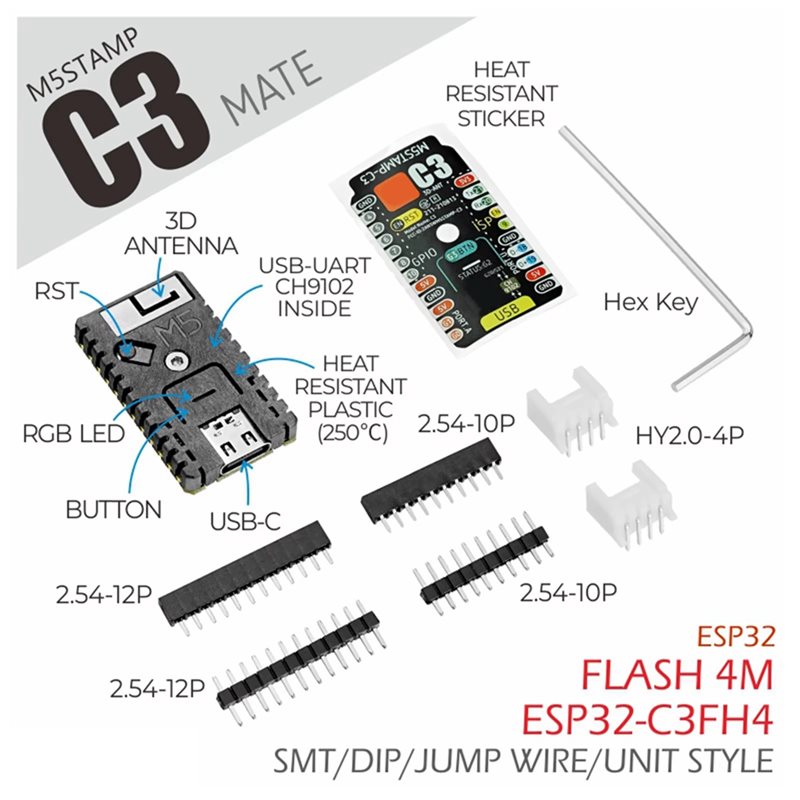 Płytka rozwojowa AS95-ESP32-C3 – Esp32 Wifi Bluetooth Module recenzja i cena
