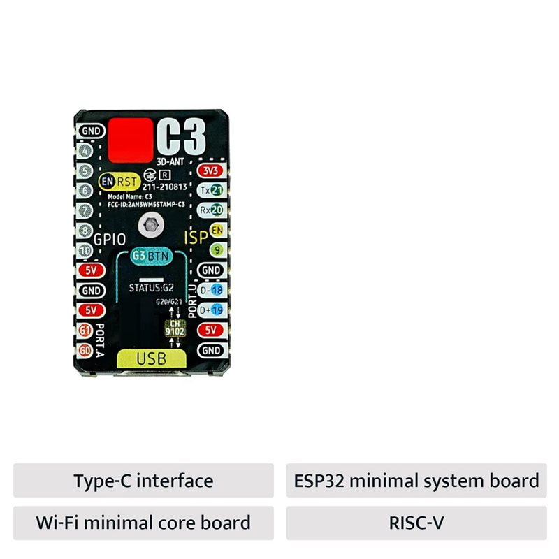 Płytka rozwojowa AS95-ESP32-C3 – Esp32 Wifi Bluetooth Module recenzja i cena