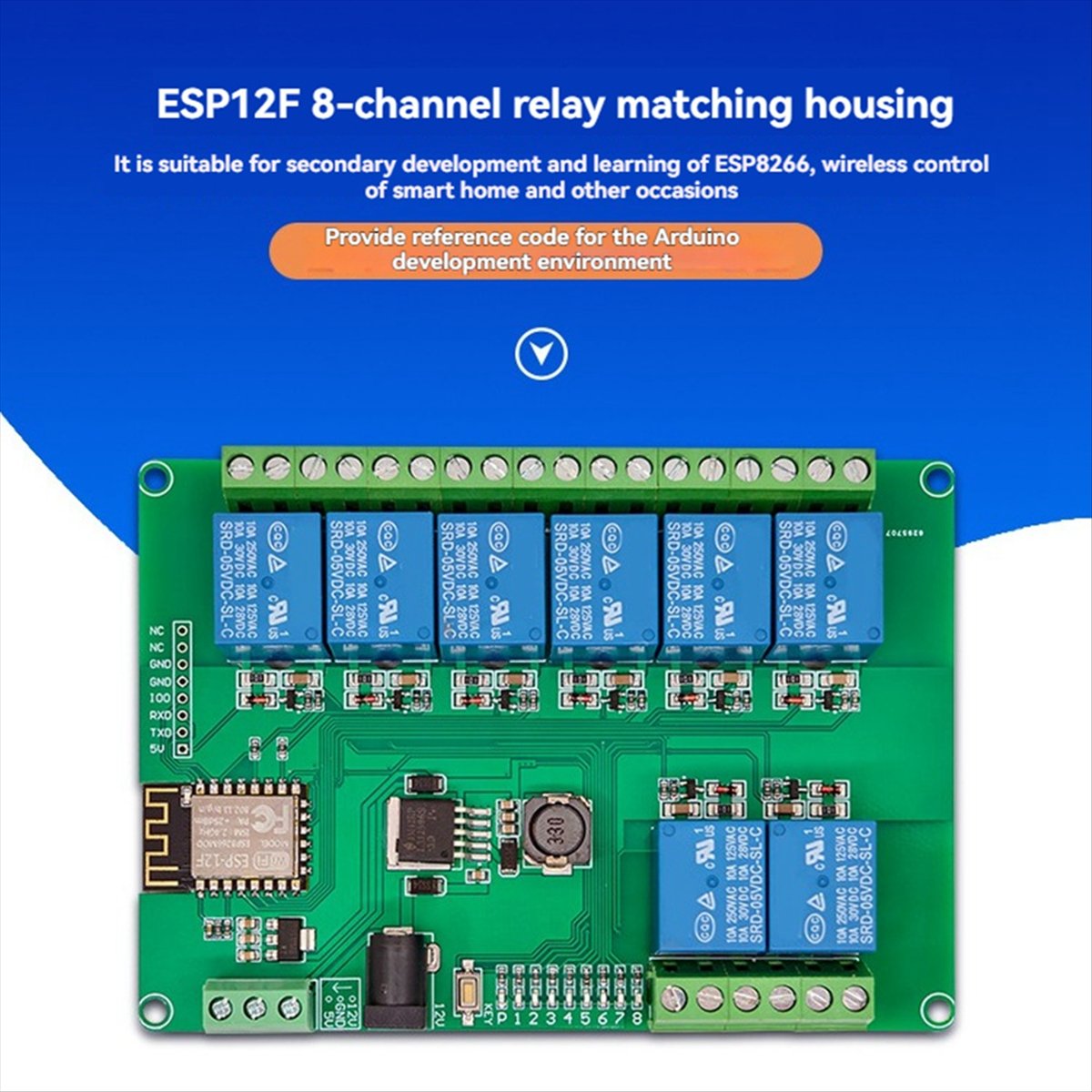 Moduł przekaźnikowy A99X 8-kan – Esp8266 recenzja i cena