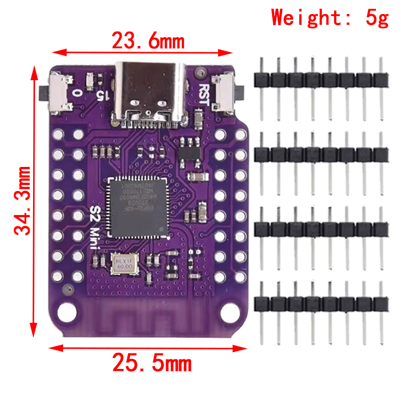 ESP32 S2 Mini V1.0.0 - LOLIN W – Esp32 S2 recenzja i cena