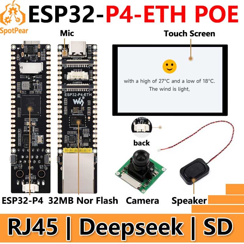 ESP32-P4-ETH RJ45 POE DSI/MIPI – Esp32 P4 recenzja i cena