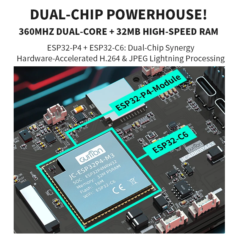 4,3-calowy ekran dotykowy IPS  – Esp32 C6 recenzja i cena