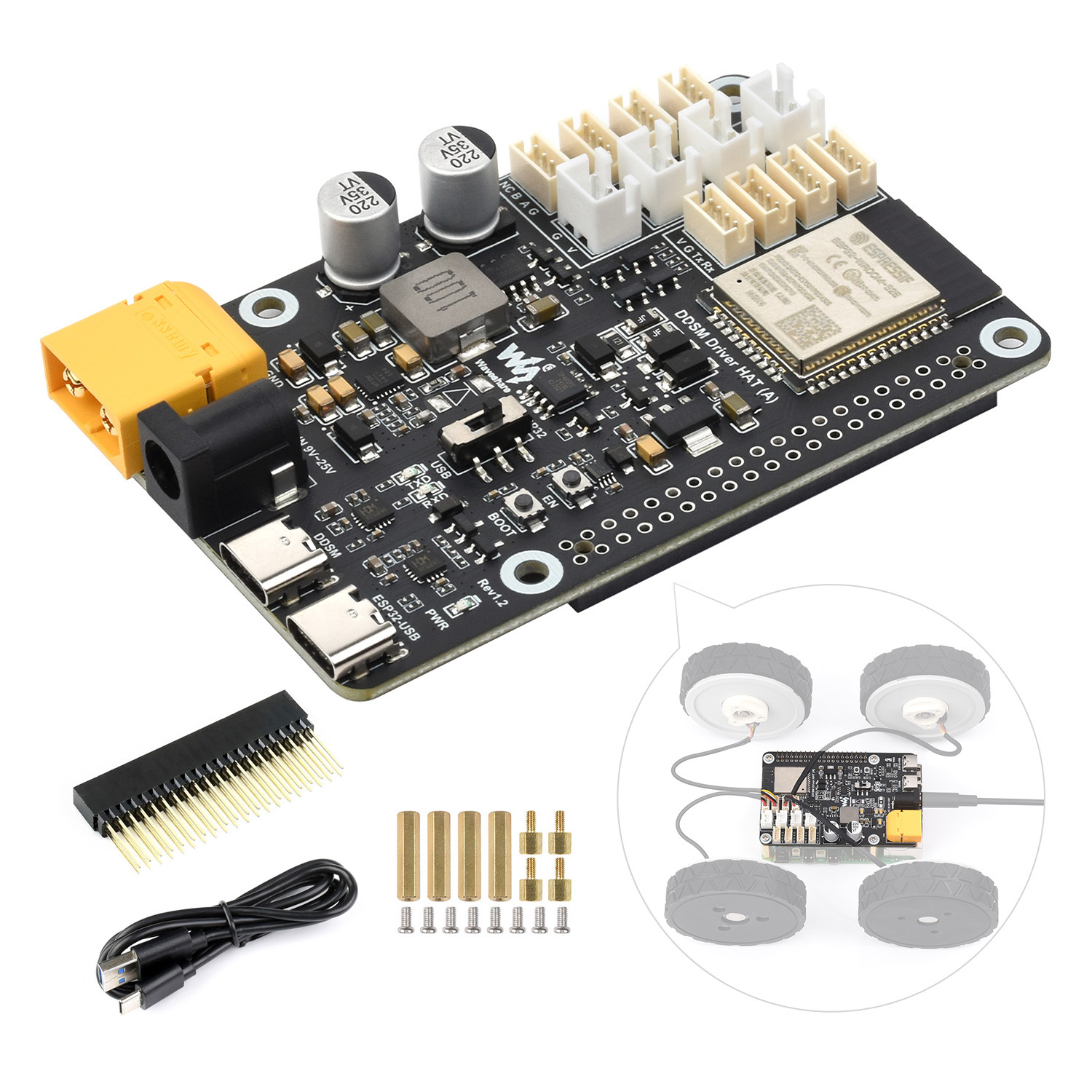 Płytka sterownika serwomotorów – Esp32 Uart Module recenzja i cena